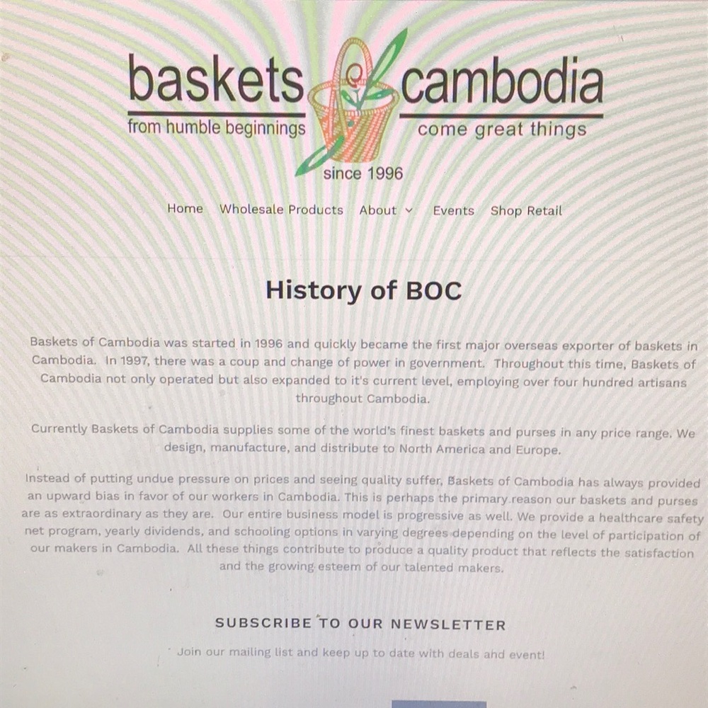 Woven Baskets of Cambodia bag - Picture 5 of 10